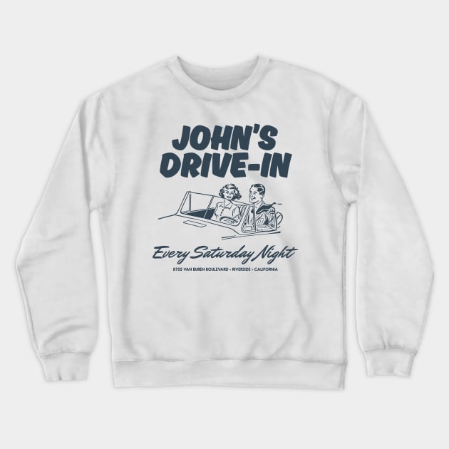 John's Drive In Crewneck Sweatshirt by Good Time Retro